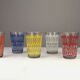 Set of 6 Vintage Lemonade Glasses in Black Metal Carrier — Made in Holland, 1960s/1970s
