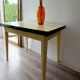 Yellow formica table