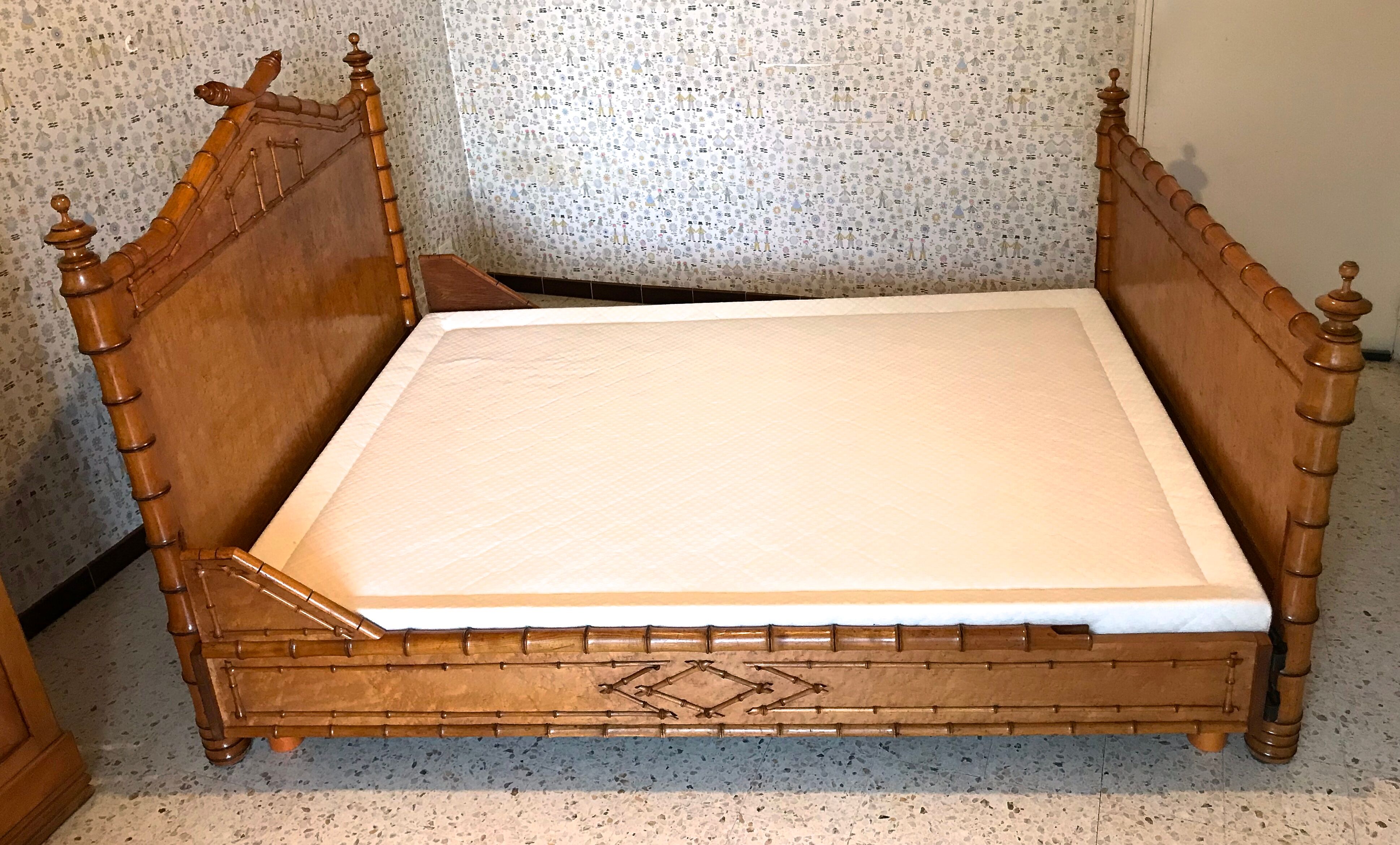 Bed bamboo collection circa 1870 Napoleon III