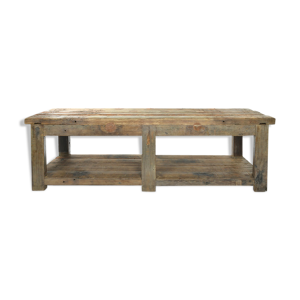 table en bois patiné