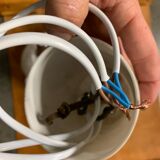 Danish boomerang luster in teak 1960