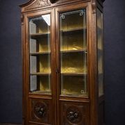 Bibliothèque italienne style Renaissance en noyer vers 1850
