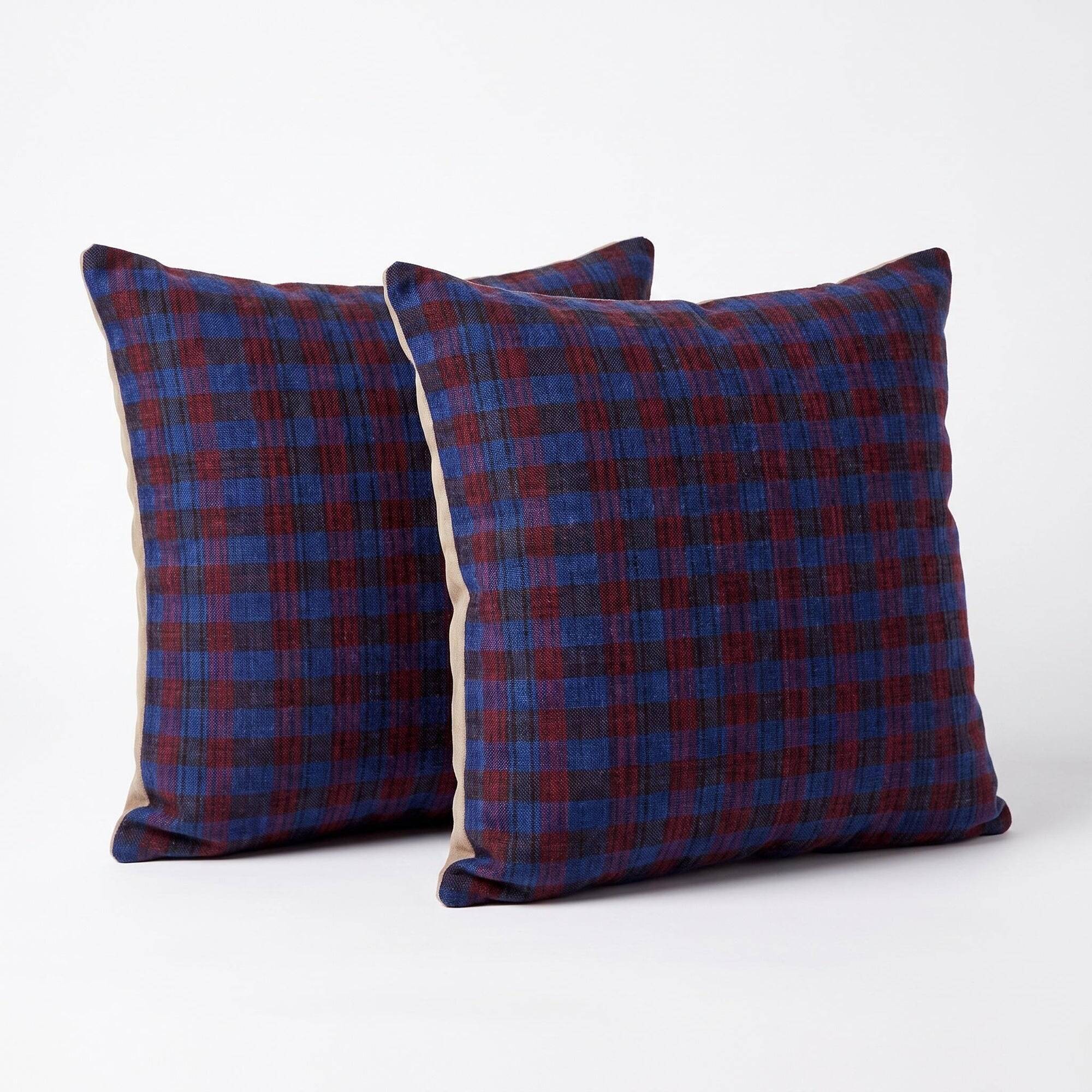 Set of 2 vintage kilim cushion covers 48x51 cm