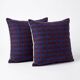 Set of 2 vintage kilim cushion covers 48x51 cm