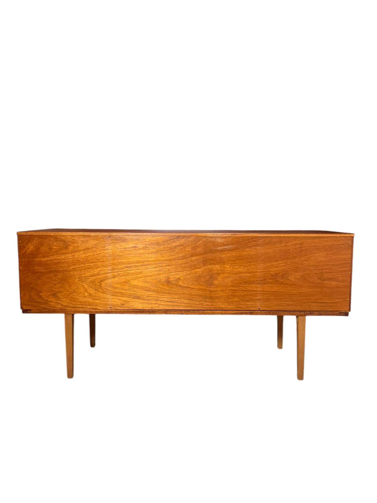 Teak enfilade Austin suite with six drawers, fully restored, 1960s.