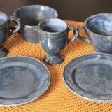 Service à café céramique de grignan signé