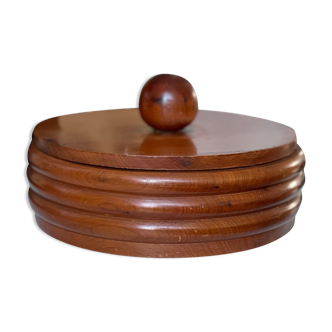Turned wooden box