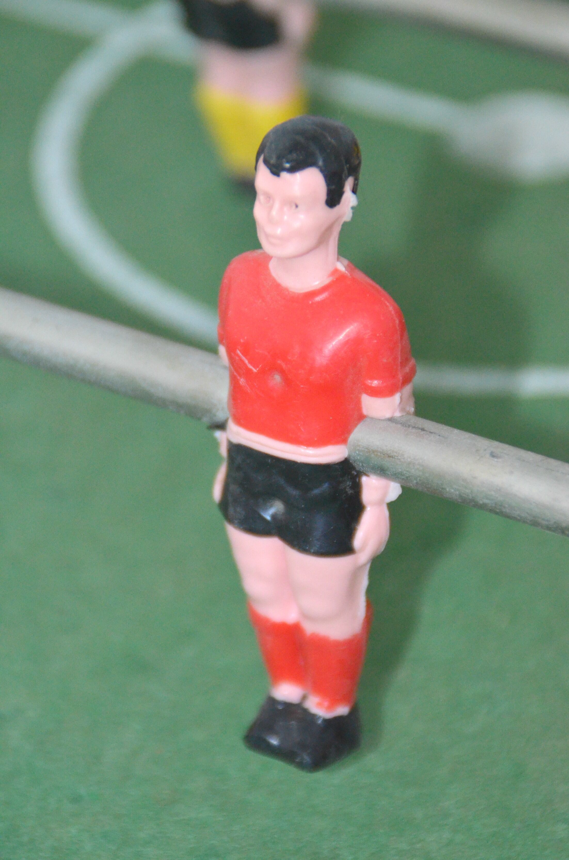 Old foosball table wooden