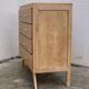 Commode  pieds compas bois brut 1950