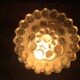 Limburg bubble ceiling light made of vintage amber glass from the 60's and 70's