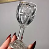 Cabaret set Baccarat 8 glasses and silver plated tray