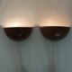 Set of 2 ceramic wall lamps , 1970s
