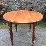 Table ovale ancienne en cerisier pieds parapluie