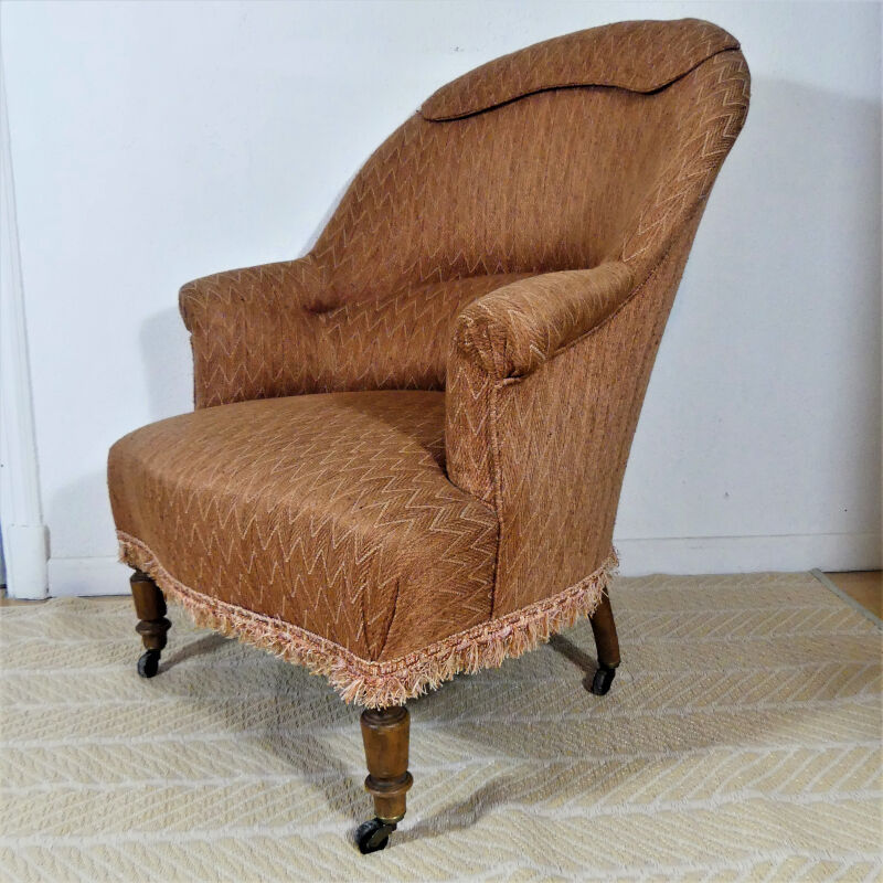 Vintage toad armchair - Toad armchair with wheels