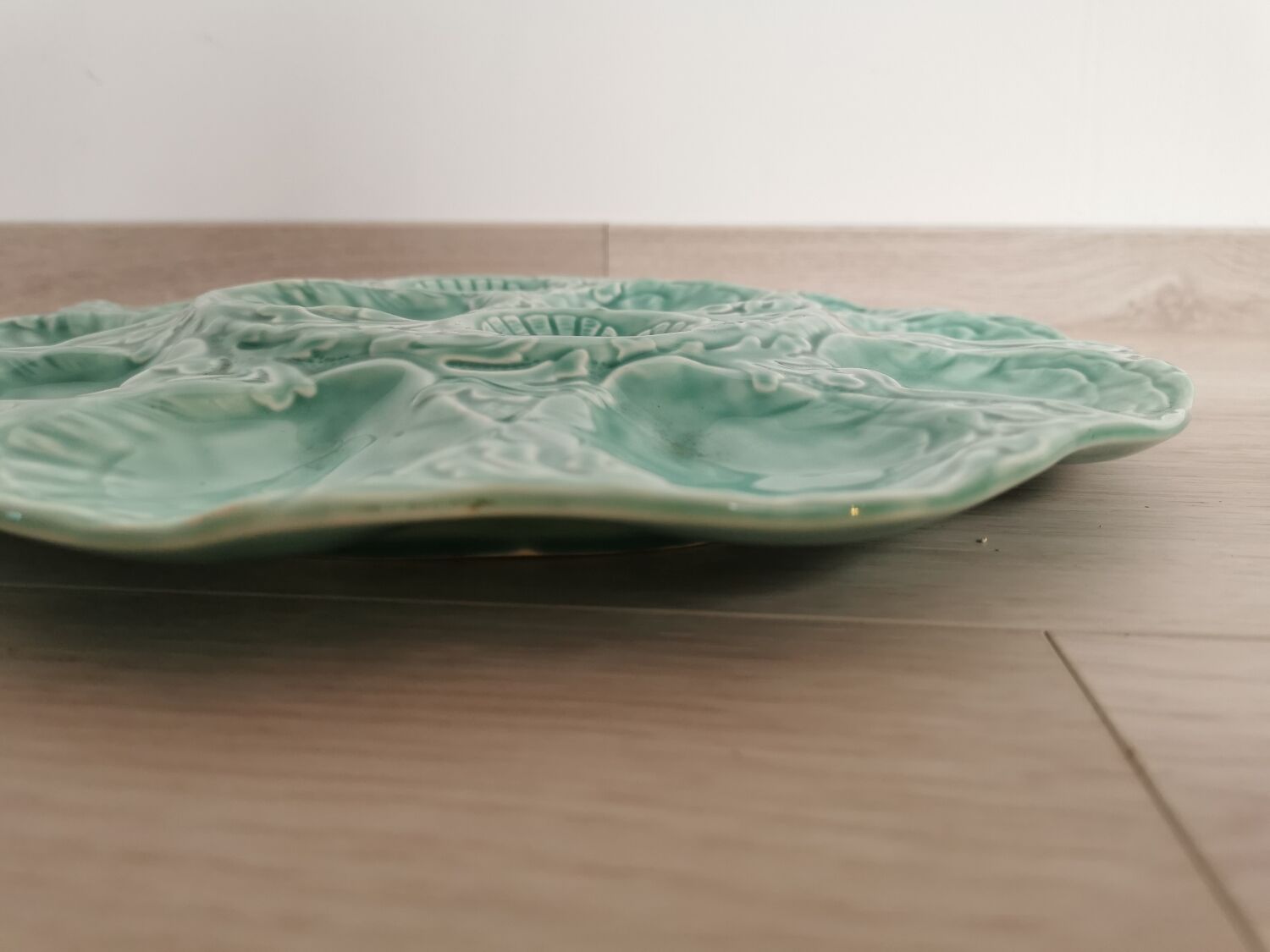 Ceramic serving dish from gien green