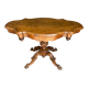 Victorian walnut coffee table from the 19th century - Hand-carved