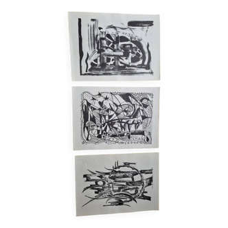 Set of lithographs 1950