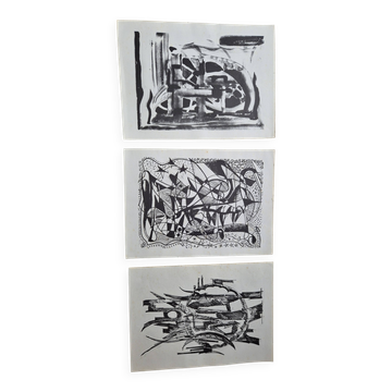 Set of lithographs 1950