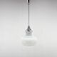 Suspension en chrome et verre de lait des années 1970, Tchécoslovaquie