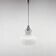 1970s Chrome & Milk Glass Pendant Light, Czechoslovakia