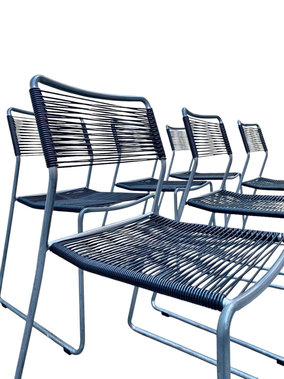 Set of 6 Melker "spaghetti" chairs by Lisa Norinder for Ikea 1990