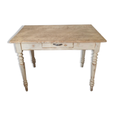 Vintage 1-drawer wooden table