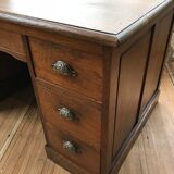 Desk with drawers in oak