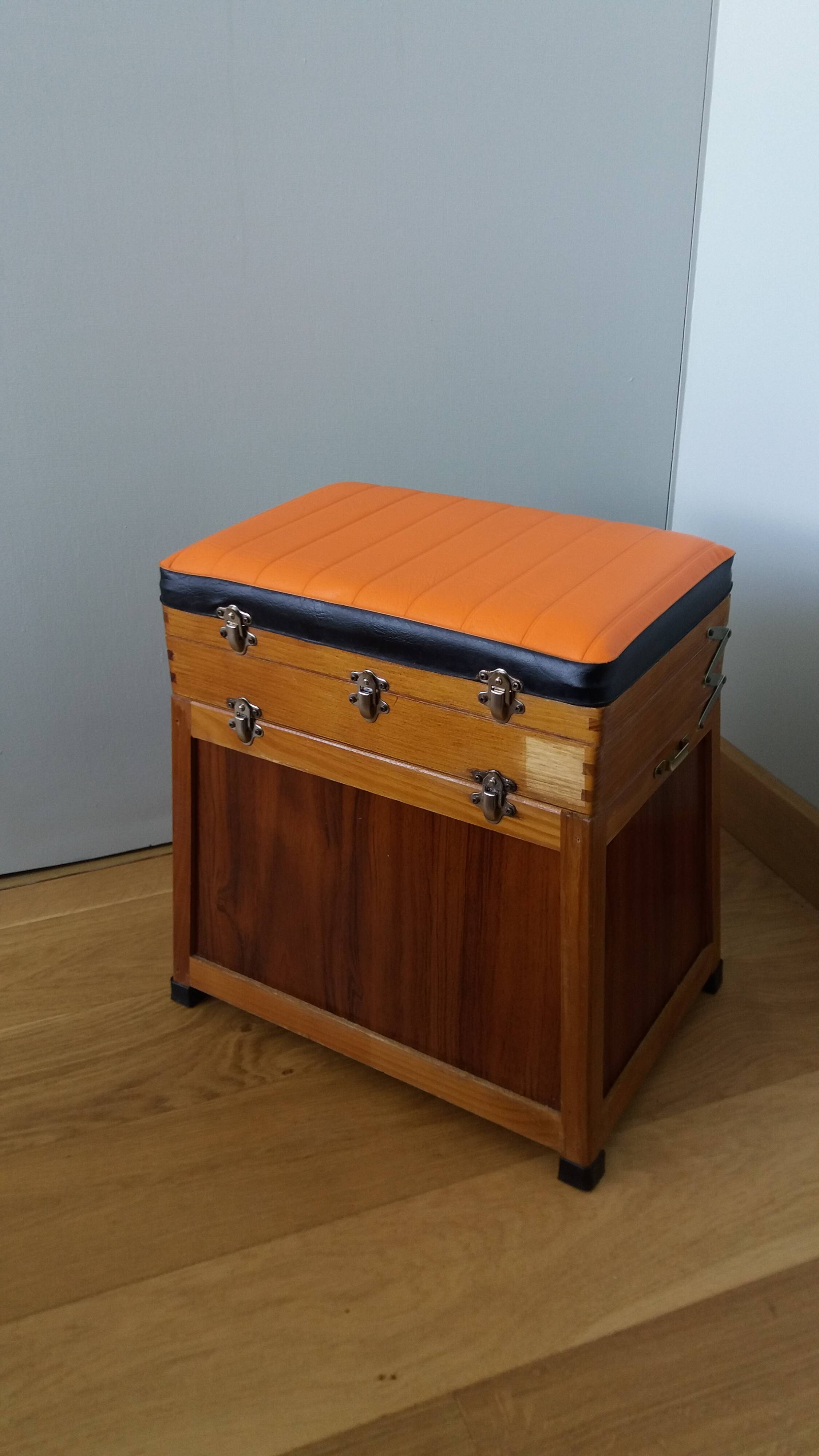 Fisherman's stool storage chest