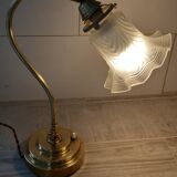Lampe à poser col de cygne en laiton années 20/30