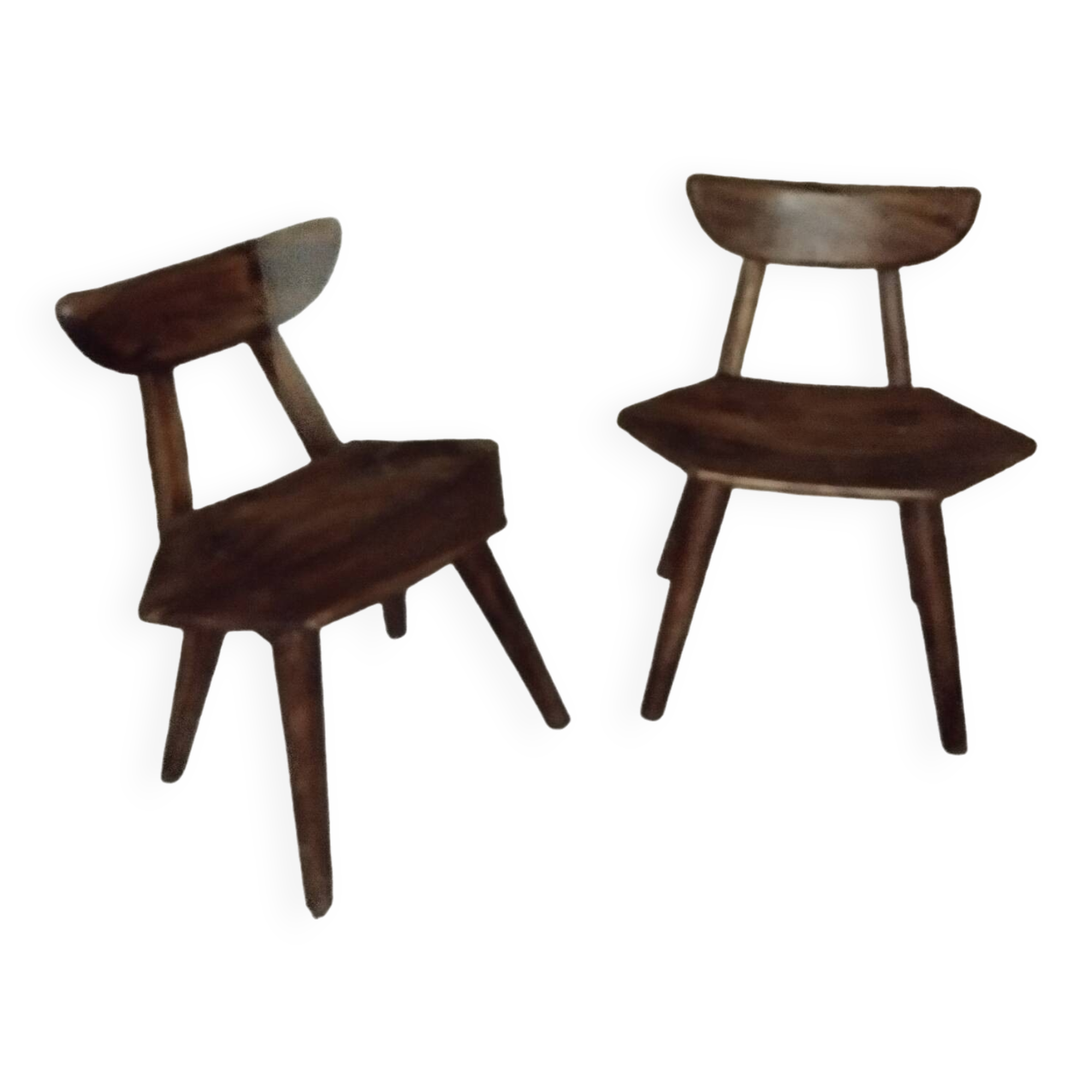 Pair of brutalist chairs from the 70s