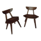 Paire de chaises brutaliste années 70