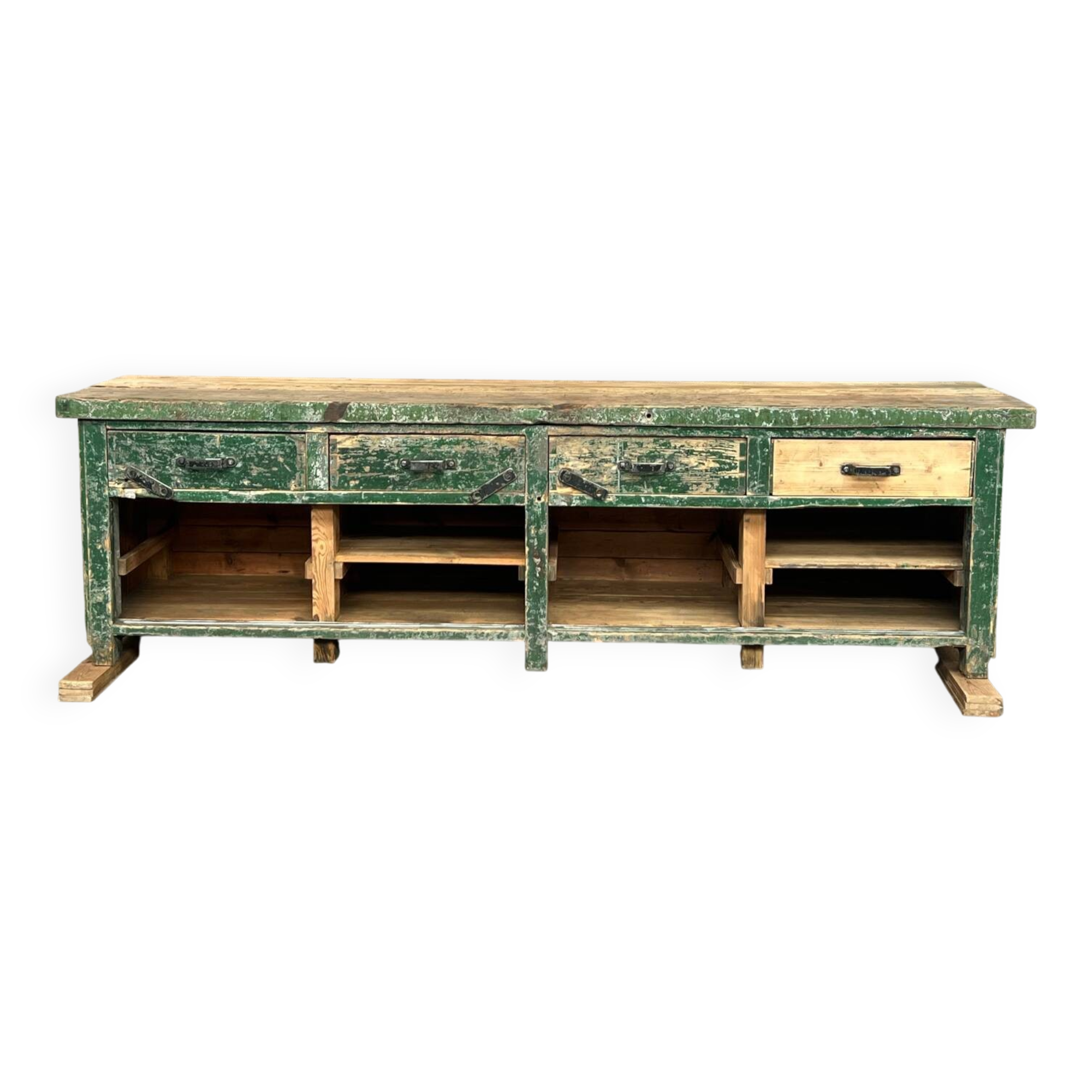 Old industrial workbench