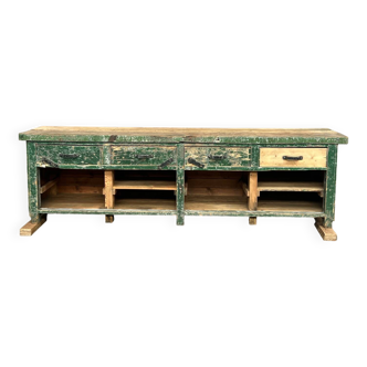 Old industrial workbench