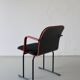 Fauteuil noir et rouge par Yrjö Kukkapuro pour Avarte, Finlande, 1980