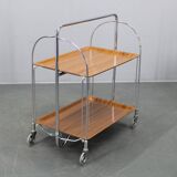 Mid-century folding serving cart, Italy, 1970s