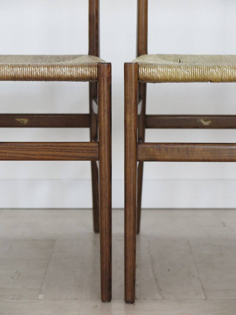 Leggera Model Chairs Designed by Gio Ponti for Cassina, Italy, 1950s, Set of 4