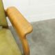Bruno Rey solid beech bridge armchair for Dietiker 1960 green