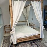Tabby bamboo canopy bed