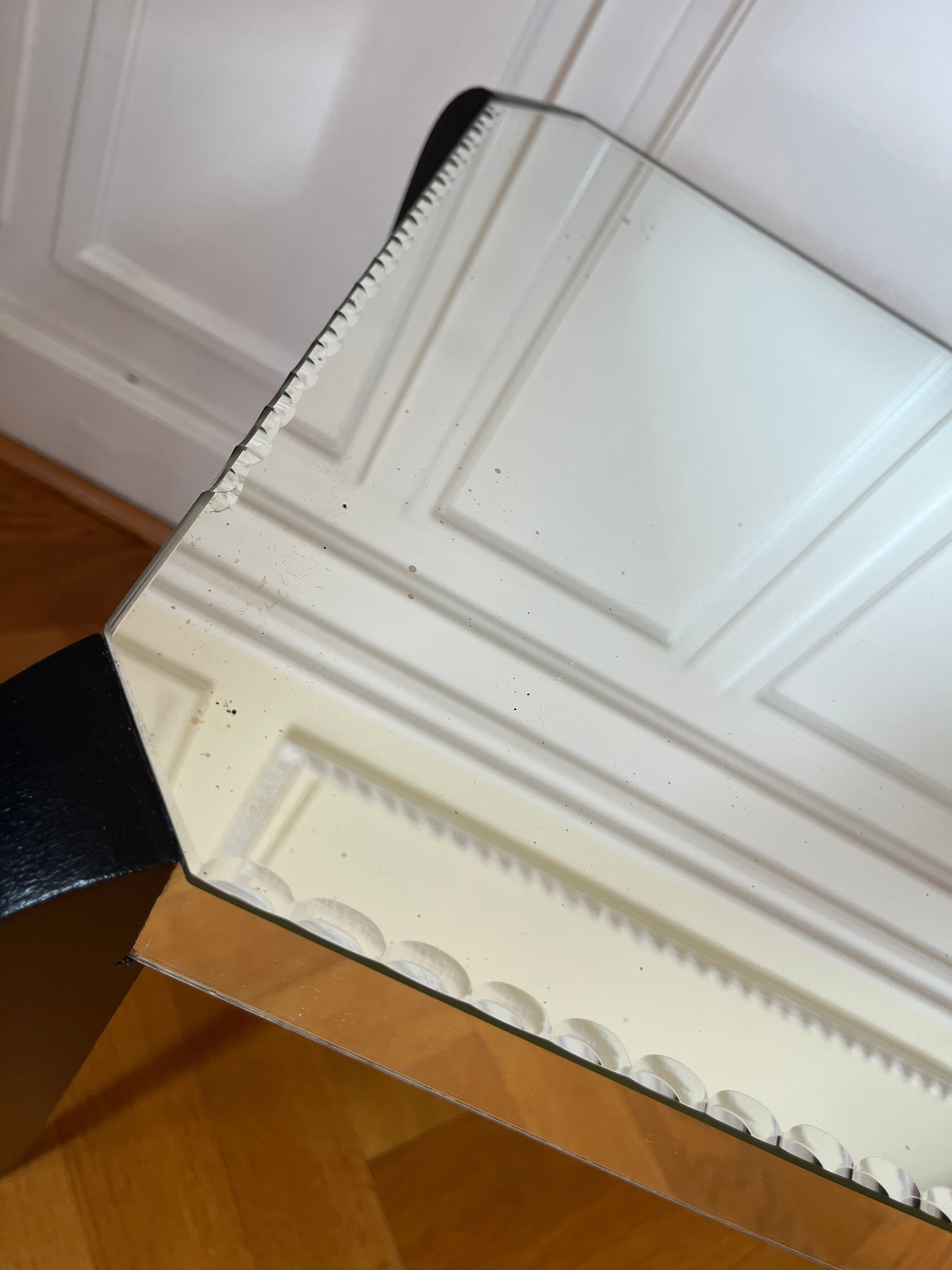 Table basse miroir années 40/50 Art Déco
