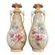 Pair of Art Nouveau vases by Robert Hanke in porcelain.