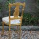 Golden wooden chair