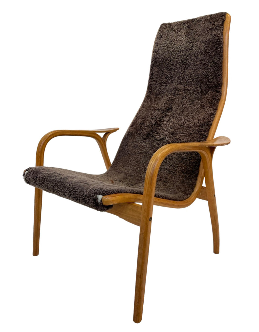 Vintage Swedish lamino armchair Yngve Ekstrom Design