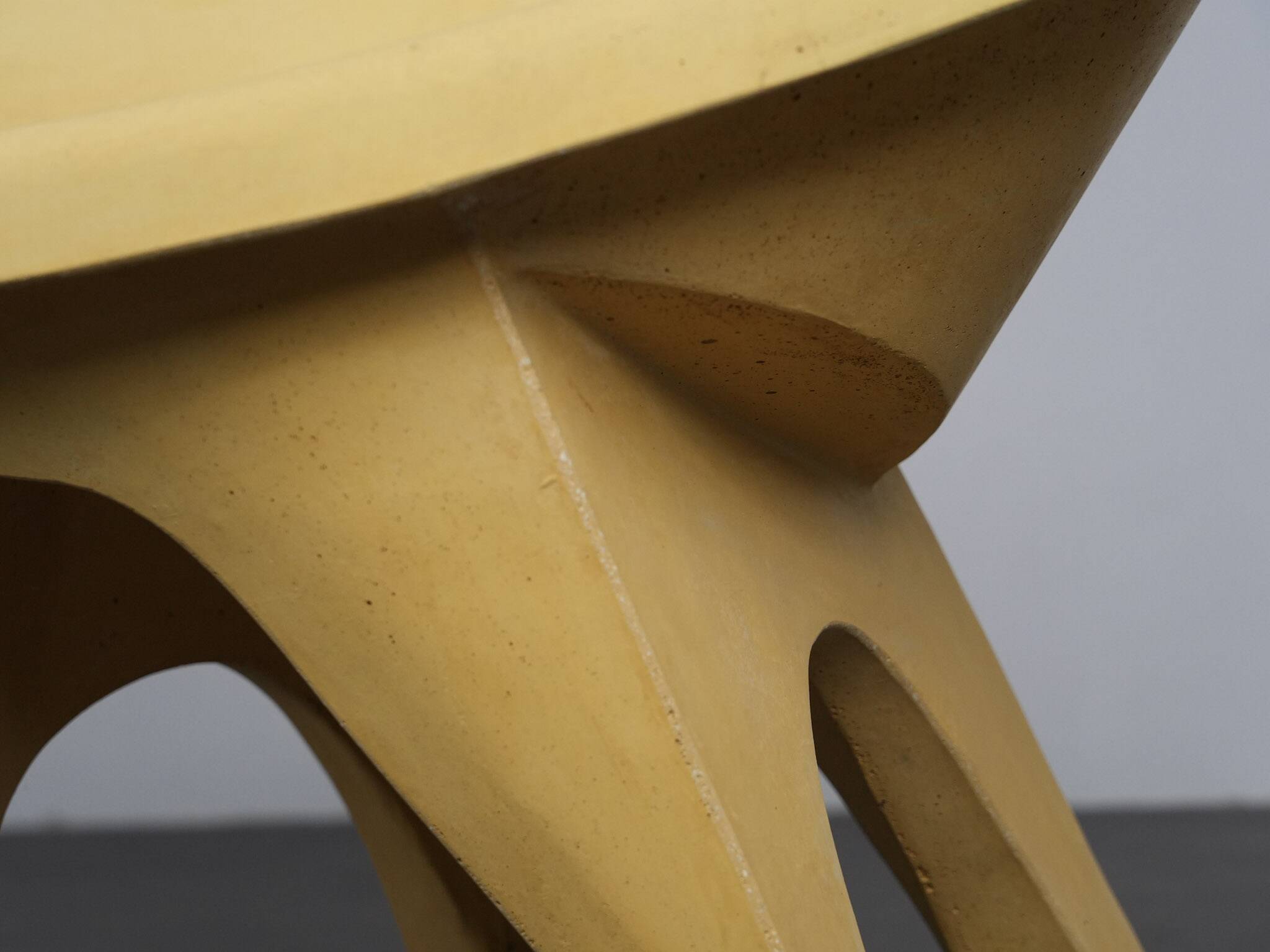 Rare pair of sculptural concrete lounge chairs, Italy, 1960s