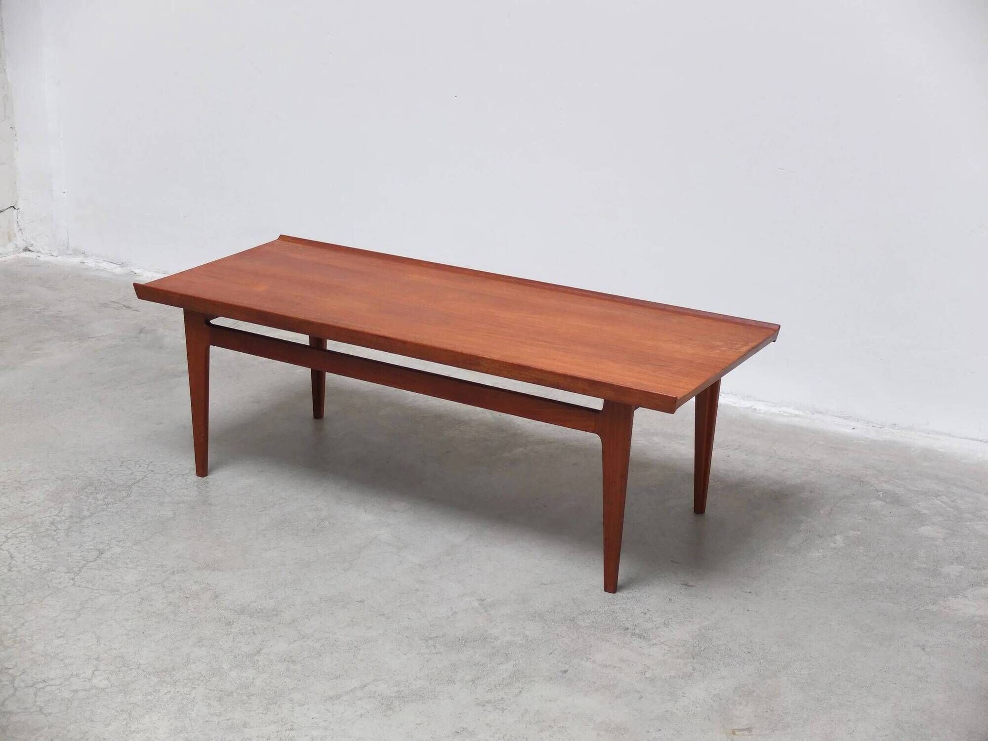 Danish coffee table in solid teak by Finn Juhl for France & Son, 1960s
