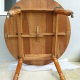 Cherry wood shuttered table.
