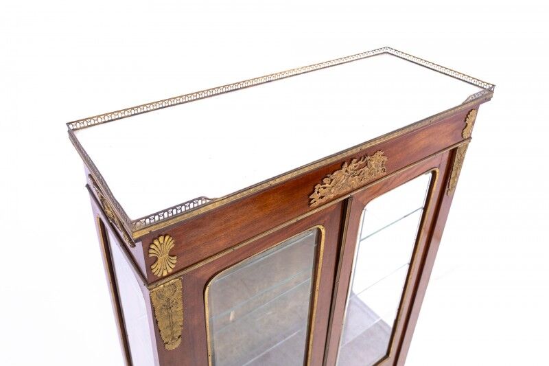 Unique Empire library display cabinet, France, circa 1820.