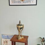19th century Empire style gilded bronze cassolette lamp