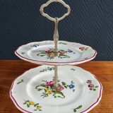 Two-tier porcelain cake stand