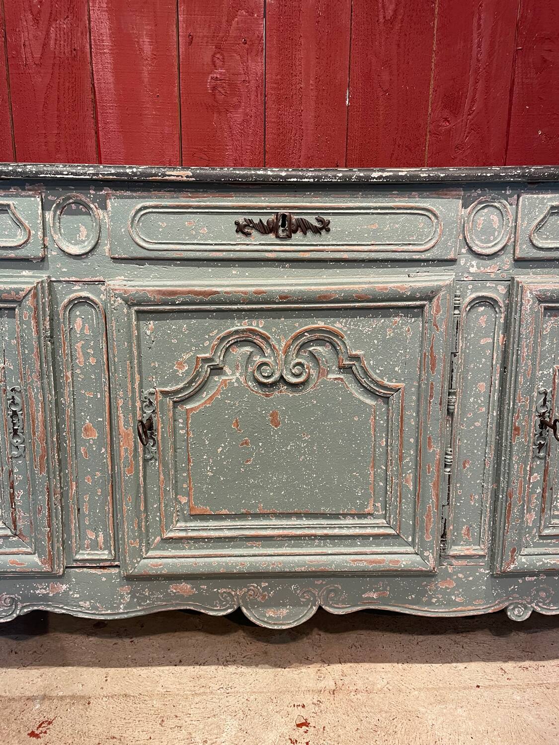 Eighteenth-century walnut sideboard.