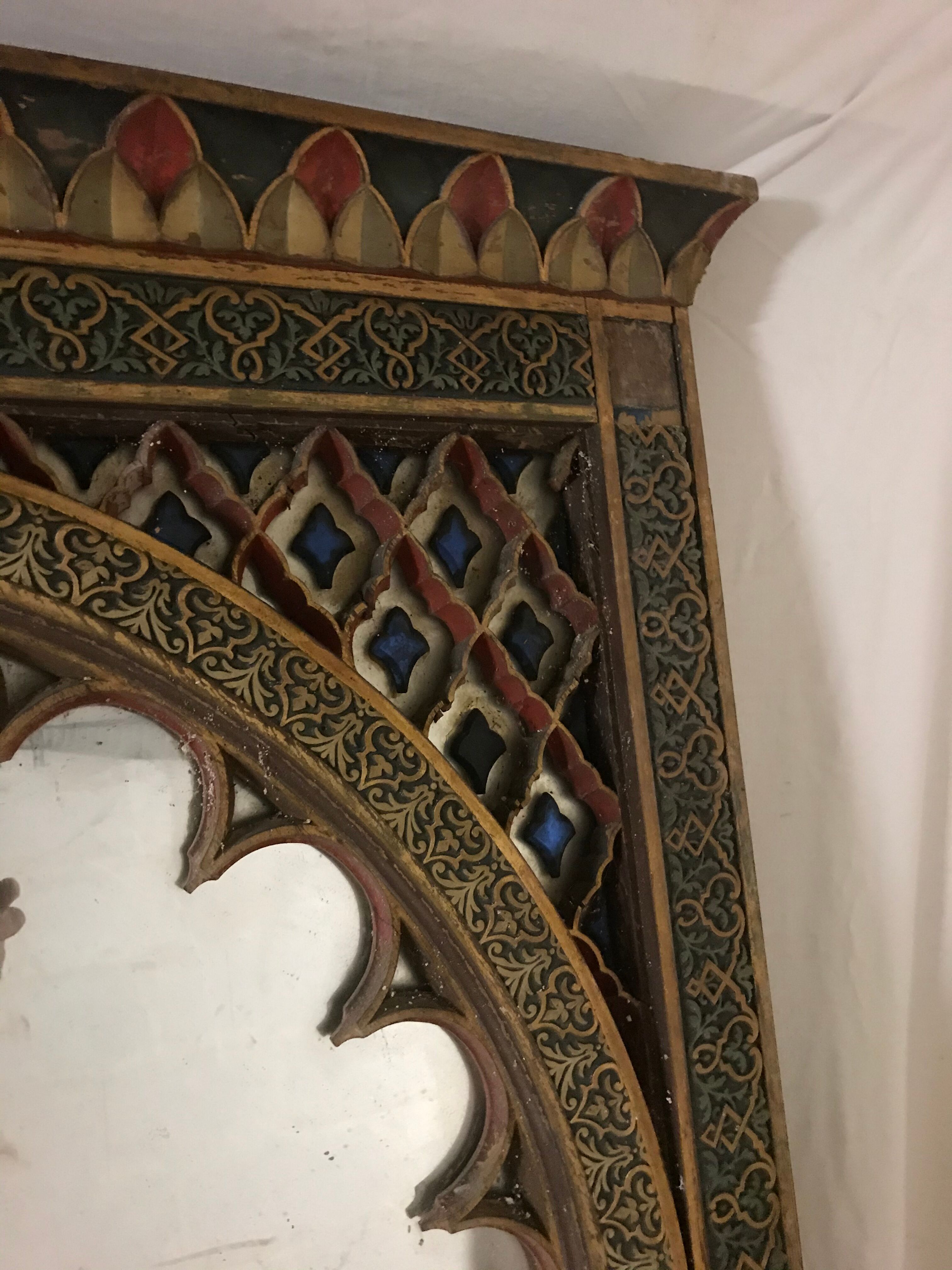 Old Radjastan mirror arch 190x120 cm